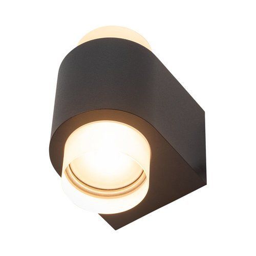  מנורת קיר שחורה DUALUX UP&DOWN 2X2.5W IP54 אור חם 