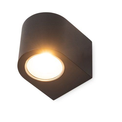  מנורת קיר שחורה BILUX UP&DOWN 2X2.5W IP54 אור חם 