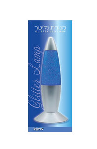 מנורת לד גליטר אור כחול LOOPY