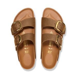 Birkenstock Arizona Antik Brown Big Buckel Cognac בירקנשטוק כפכפי אריזונה לנשים