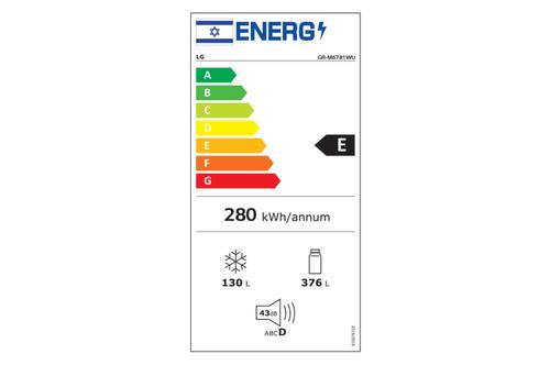 מקרר מקפיא עליון GR-M6781WU אל ג'י