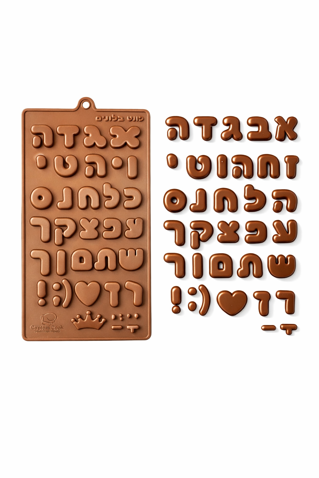 תבנית סיליקון אותיות