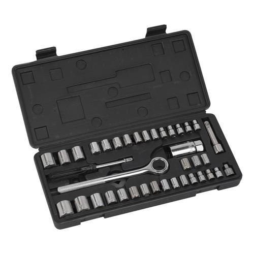 סט בוקסות 39 חלקים עם ידית רצ'ט  106 KRTH30103 ,OPEN - RATCHET RING SPANNER 10, 154MM