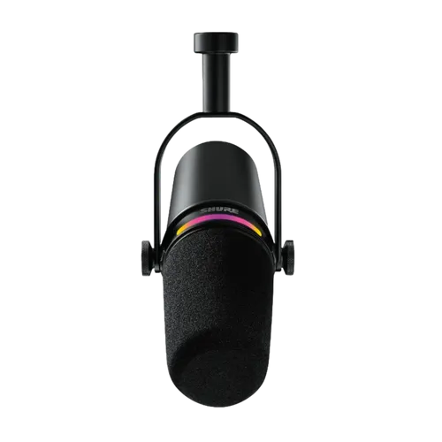 מיקרופון מומלץ לפודקאסט - אחריות יבואן רשמי   SHURE  MV7 
