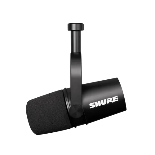 מיקרופון מומלץ לפודקאסט - אחריות יבואן רשמי   SHURE  MV7 X