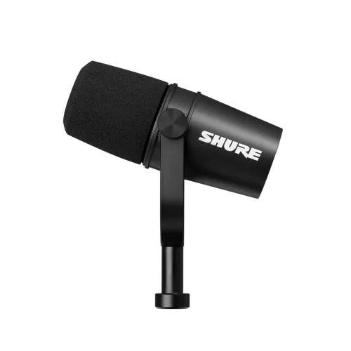 מיקרופון מומלץ לפודקאסט - אחריות יבואן רשמי   SHURE  MV7 X