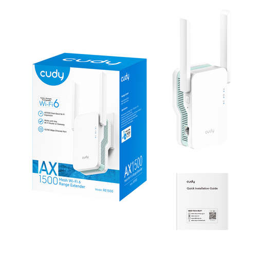 מגדיל טווח CUDY RE1500 AX1500 Dual Band Wi-Fi 6