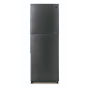 מקרר מקפיא עליון 360 ליטר נטו Sharp SJ-2236-W - גימור נירוסטה מושחרת רוחב: 65 ס"מ כולל מפסק תאורה לשבת באישור צומת