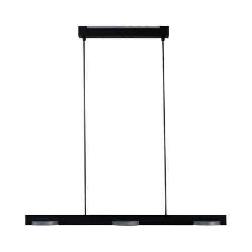  מנורת תלייה שחור וכסף SPIKO 3 18W אור חם 