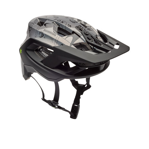 קסדת אול מאונטין לאופניים פוקס שח/צהו - FOX SPEEDFRAME PRO LUNAR CE V26 