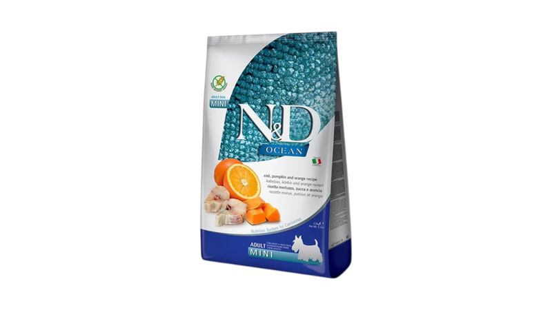 ND אושן כלב מיני בקלה דלעת ותפוז -  7 קילו