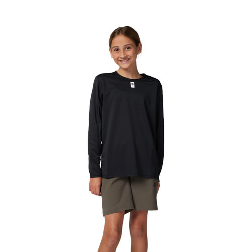 חולצת רכיבה ארוכה לילדים פוקס שחור -FOX YTH DEFEND LS JERSEY 