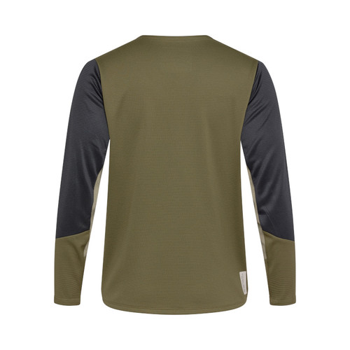 חולצת רכיבה ארוכה לילדים פוקס ירוק זית -FOX YTH DEFEND LS JERSEY 
