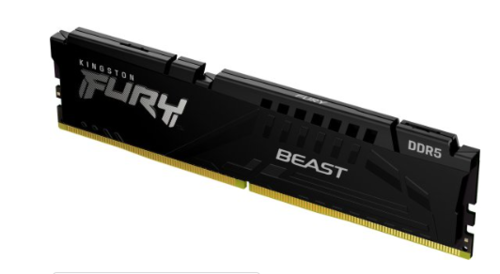 זיכרון KINGSTON FURY BEAST RGB 16GB DDR5 5600MHz עם תאורת RGB לגיימינג וביצועים גבוהים