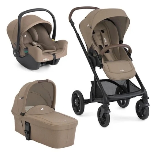 עגלת תינוק Chrome 2 Trio עם סלקל Joie i-Snug 2 Cashew 