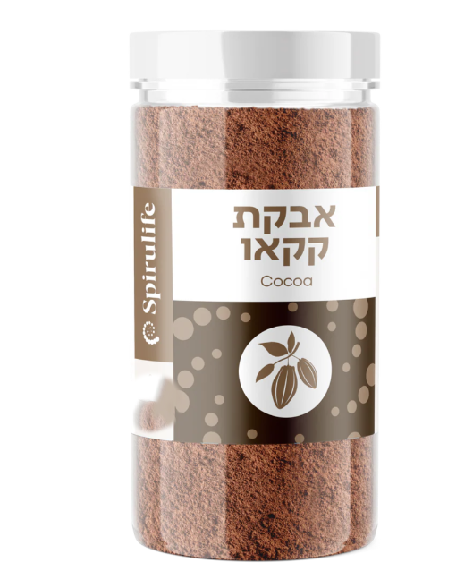 אבקת קקאו טבעי נא אורגני 300 גר - SPIRULIFE 
