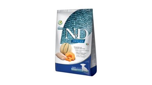 ND אושן כלב מיני בקלה דלעת ומלון פאפי -  7 קילו