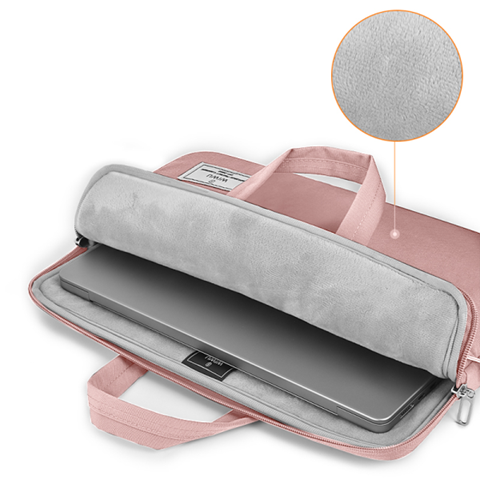 תיק בד למחשב נייד 15.6 WIWU VIVI HANDBAG ורוד