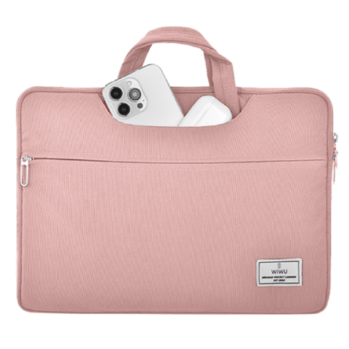 תיק בד למחשב נייד 15.6 WIWU VIVI HANDBAG ורוד