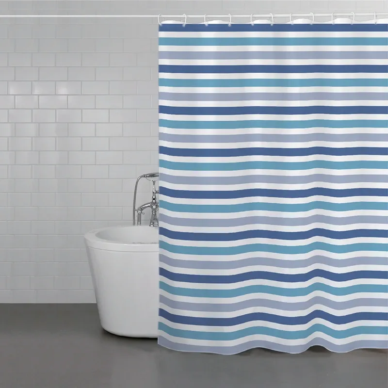 וילון אמבטיה 240X200 – פסים | עיצוב מודרני ועמידות למים MT-1