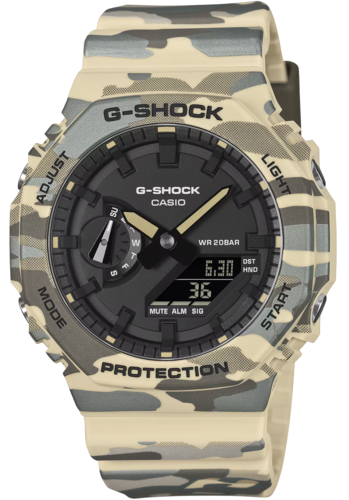 CASIO GA-2100CM-5A CARBON Camouflage