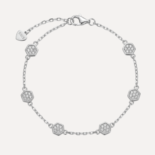 צמיד תליוני משומש משובץ