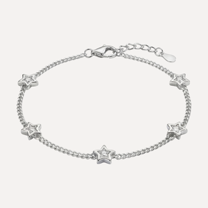 צמיד כוכבים משובץ