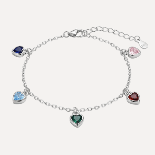 צמיד לבבות צבעוני