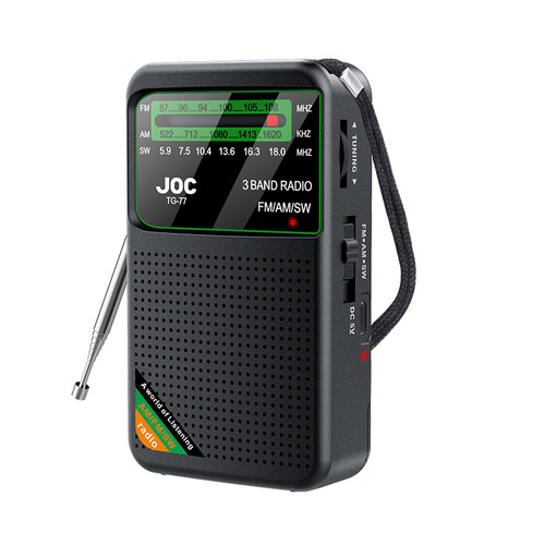 מכשיר רדיו AM/FM אנלוגי נטען
