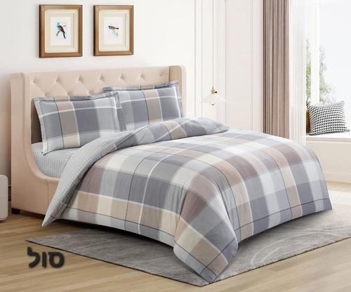 מצעי יוקרה 100% כותנה זוגי רחב 180/200 דגם סול