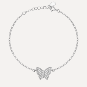 צמיד פרפר משובץ