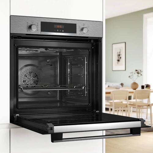 תנור בנוי פירוליטי 71 ליטר Bosch HBA574BS3 Serie 4 נירוסטה | פולין