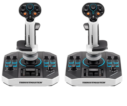 זוג בקרי טיסה Thrustmaster Sol-R 2 HOSAS Space Sim Duo – שחור RGB