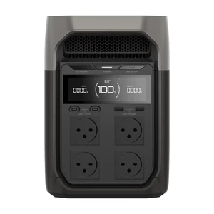 תחנת כוח ניידת הספק 1.8-2.4kW קיבולת 1kWh סולארי 0.5kW +מתנות פאנל סולארי מתקפל ECOFLOW 220W ותאורה ניידת LED NEBO TANGO דגם EcoFlow DELTA 3