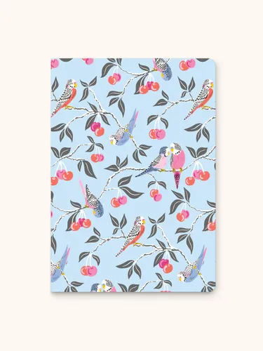 מחברת רכה keri דגם Birds in the Cherry Tree