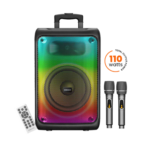 SonicGear HyperBox 1200 Pro – רמקול בידורית נייד 110 W עם Bluetooth, 2 מיקרופונים ורמקול RGB