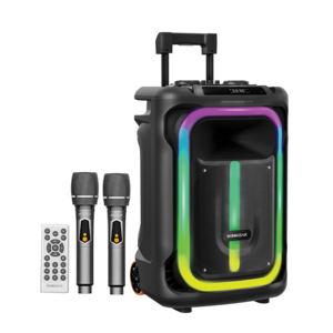 SonicGear HyperBox 1500 Pro – רמקול בידורית נייד 240W עם Bluetooth,  ו 2 מיקרופונים אלחוטיים ואפקטים RGB