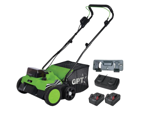 שואב דשא סינטטי נטען 40V עם זוג סוללות 4A ומטען GP