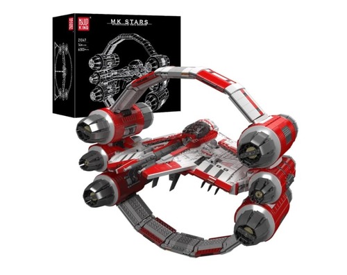 דגם הרכבה Mould King 21047 Interstellar Ring Fighter