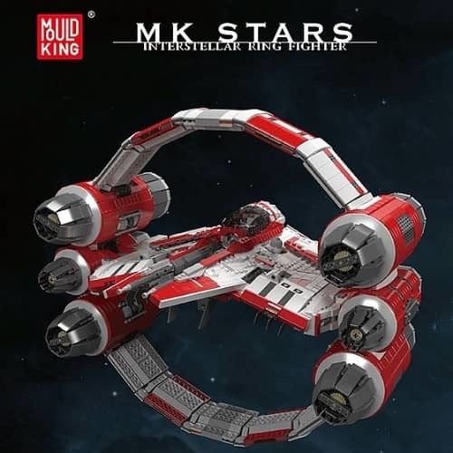 דגם הרכבה Mould King 21047 Interstellar Ring Fighter