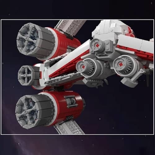דגם הרכבה Mould King 21047 Interstellar Ring Fighter