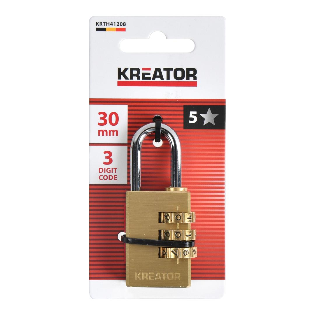 מנעול 3 ספרות 40 מ"מ,  106 KRTH41208, PADLOCK DIGITS 30MM