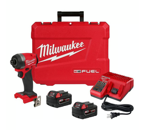 מברגת אימפקט מבית MILWAUKEE + 2 סוללות ומטען!