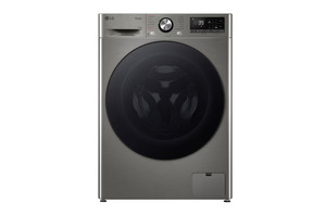 מכונת כביסה כסופה דלת שחורה 11 ק"ג WF11214GBB LG מהירות סחיטה 1400 סל"ד