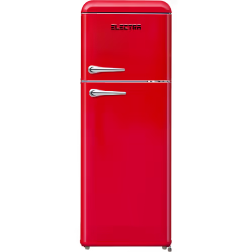 מקרר מקפיא עליון רטרו 208 ליטר Electra ELR210R - גימור אדום אחריות ע