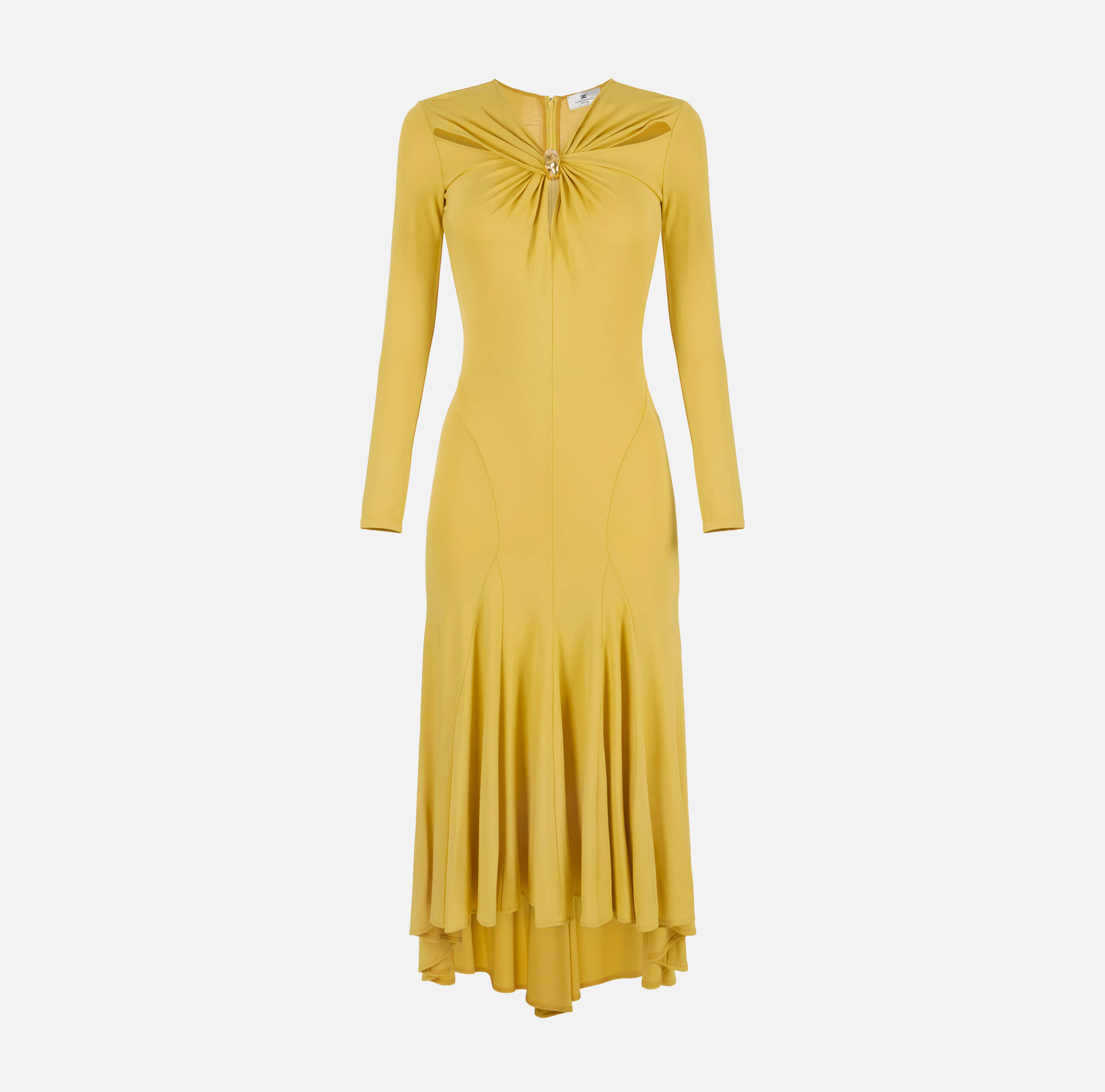 Dress in crêpe jersey fabric with jewel detail