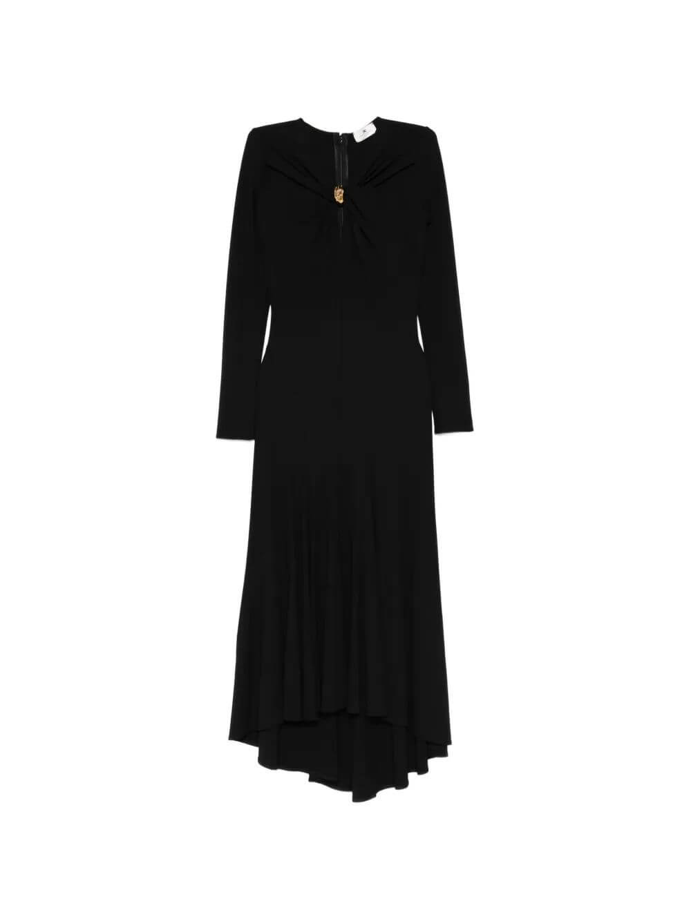 Dress in crêpe jersey fabric with jewel detail
