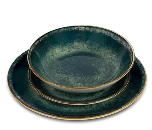 סט כלי אוכל 18 חלקים פורצלן BH10300 Berlinger haus Green