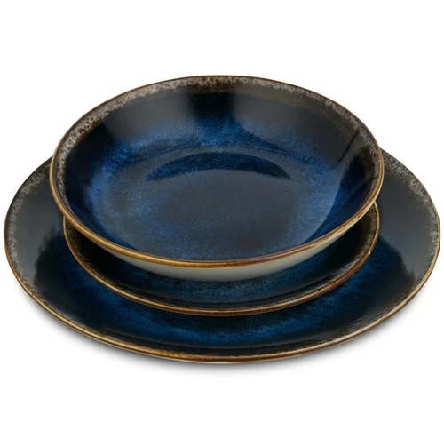 סט כלי אוכל 18 חלקים פורצלן BH10301 Berlinger haus Blue