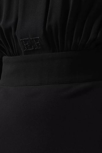 Dress in viscose Georgette fabric